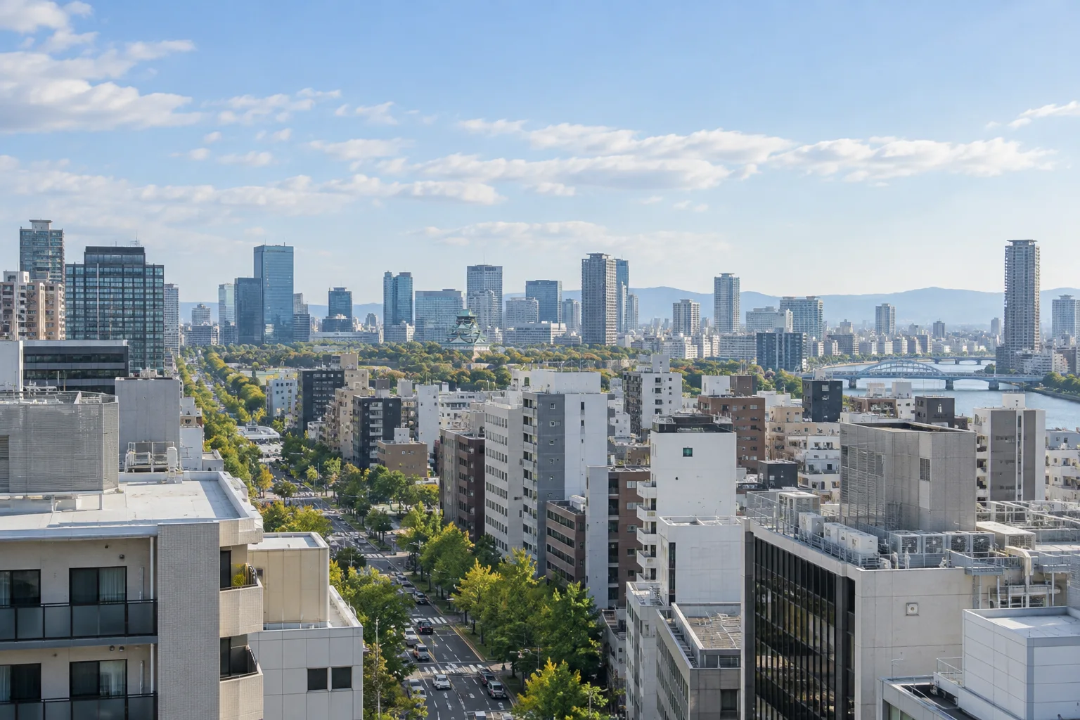 建物が並ぶ街並みのイメージ